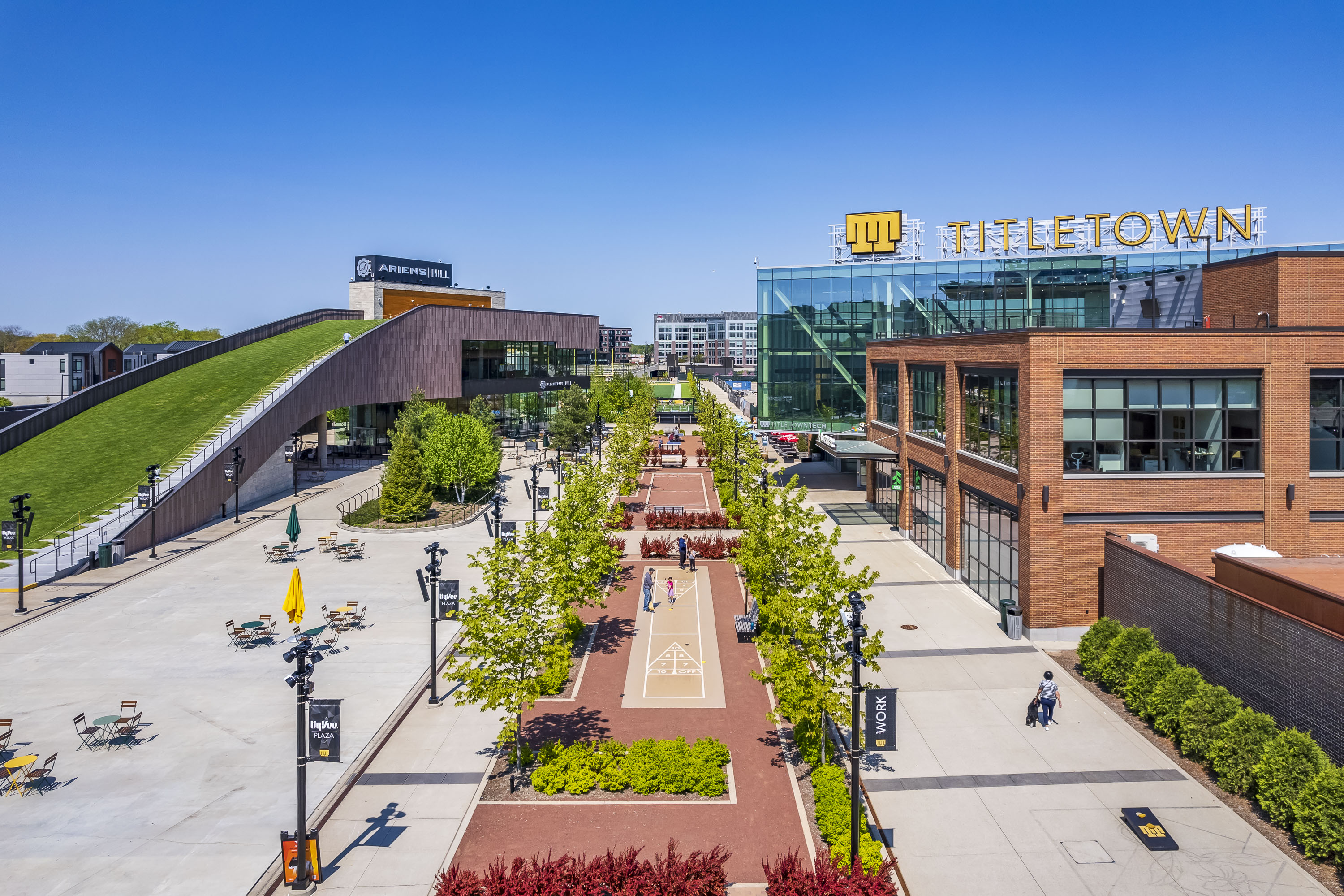 Titletown near Lambeau Field Green Bay Packers